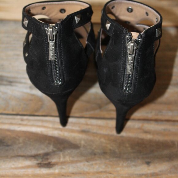 Black Strappy Platform Stiletto Sandal Pumps V@lentino inspired style heel - Picture 7 of 11